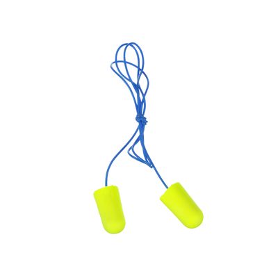 3M Ear Plugs, E-A-Rsoft Yellow Neons 311-1251, 200 Pair of Disposable Earplugs, Pairs Individually Wrapped, Slightly Longer, Corded, 33 NRR, Tapered Cylinder Shape, Slow Recovery Foam