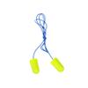 3M Ear Plugs, E-A-Rsoft Yellow Neons 311-1251, 200 Pair of Disposable Earplugs, Pairs Individually Wrapped, Slightly Longer, Corded, 33 NRR, Tapered Cylinder Shape, Slow Recovery Foam view 1