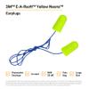 3M Ear Plugs, E-A-Rsoft Yellow Neons 311-1251, 200 Pair of Disposable Earplugs, Pairs Individually Wrapped, Slightly Longer, Corded, 33 NRR, Tapered Cylinder Shape, Slow Recovery Foam view 2