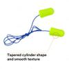 3M Ear Plugs, E-A-Rsoft Yellow Neons 311-1251, 200 Pair of Disposable Earplugs, Pairs Individually Wrapped, Slightly Longer, Corded, 33 NRR, Tapered Cylinder Shape, Slow Recovery Foam view 3