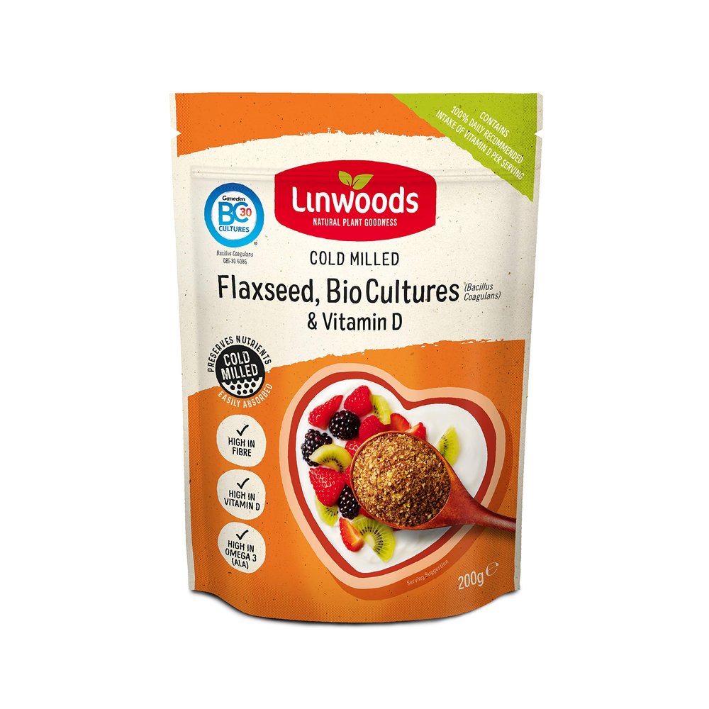 Linwoods Milled Flaxseed with Bio Cultures & Vitamin D - 360g