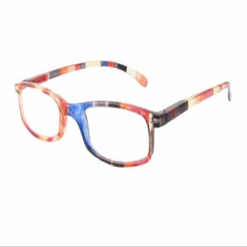 Calabria Artis Occhiali Rubens Reading Glasses +1.00 Multicolor Blue Orange Red Stripes Women Trendy Readers Designer Eyeglass w/Case