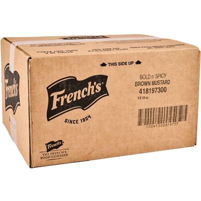 French's Spicy Brown Mustard, 105 oz (Pack of 4)
