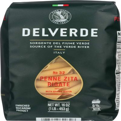 Del Verde Penne Rigate Pasta, 1 Pound - 12 per case.