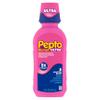 Pepto Bismol ULTRA Liquid, Upset Stomach Relief, Nausea Relief, Heartburn Relief, Indigestion Relief, Anti Diarrhea Medication for Adults - 5 Symptom Fast Relief, 12 oz (Packaging May Vary) view 1