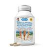 ANDREW LESSMAN Circulation, Vein Support for Healthy Legs 360 Capsules - High Bioactivity Diosmin, Butcher's Broom, Visibly Reduces Swelling and Discomfort in Feet, Ankles, Calves, Legs view 1