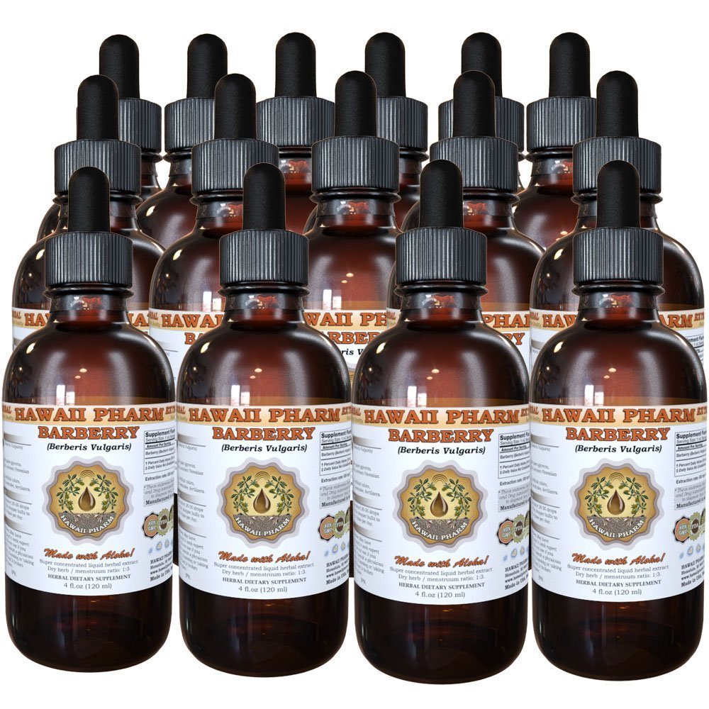 Barberry Liquid Extract, Organic Barberry (Berberis Vulgaris) Dried Root Bark Tincture 15x4 oz