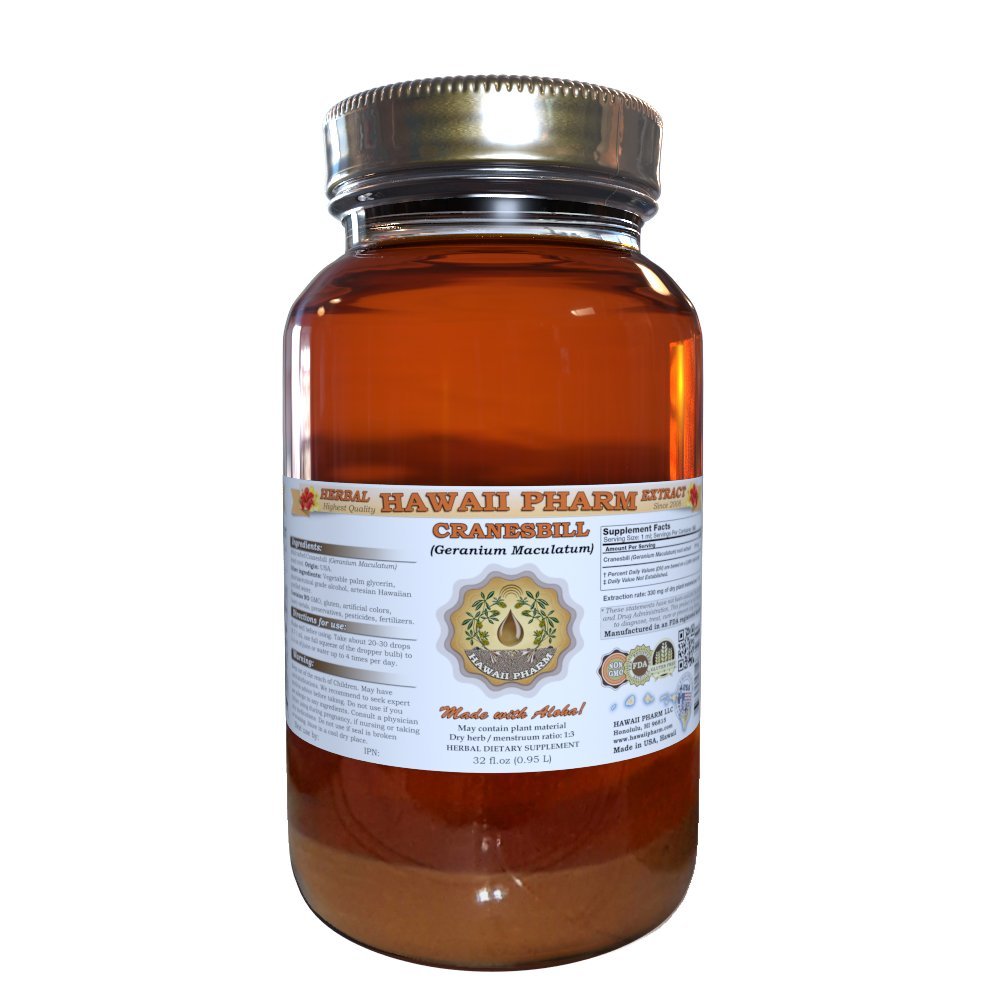 Cranesbill (Geranium Maculatum) Liquid Extract 32 oz Unfiltered