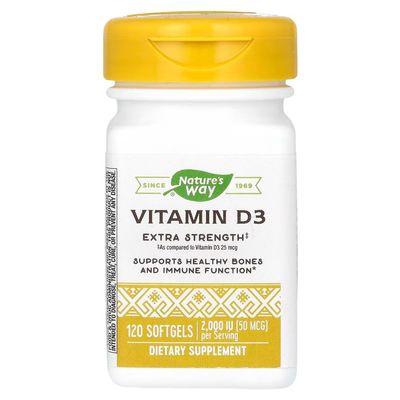 Nature's Way Vitamin D-3 2000 IU 120 softgel