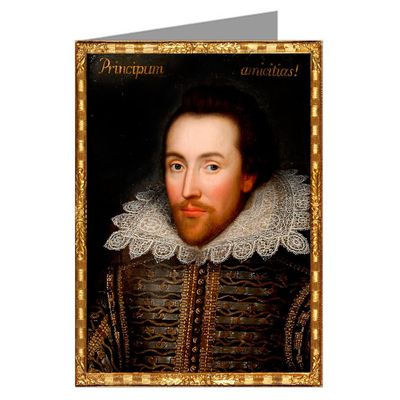 12 Vintage Notecard Set of The Archbishop Charles Cobbe (1686-1765) Portrait of Shakespeare, Painted from Life.