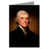 12 Vintage Note card set of Thomas Jefferson by Rembrandt Peale, c1800. view 1