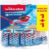 2 x Vileda Supermocio 3 Action Mop Refill Twin Pack Replacement Head Spare New by impressions view 1