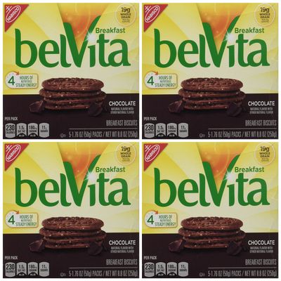 belVita Chocolate Breakfast Biscuits, 8.8 Ounce (Pack of 4)