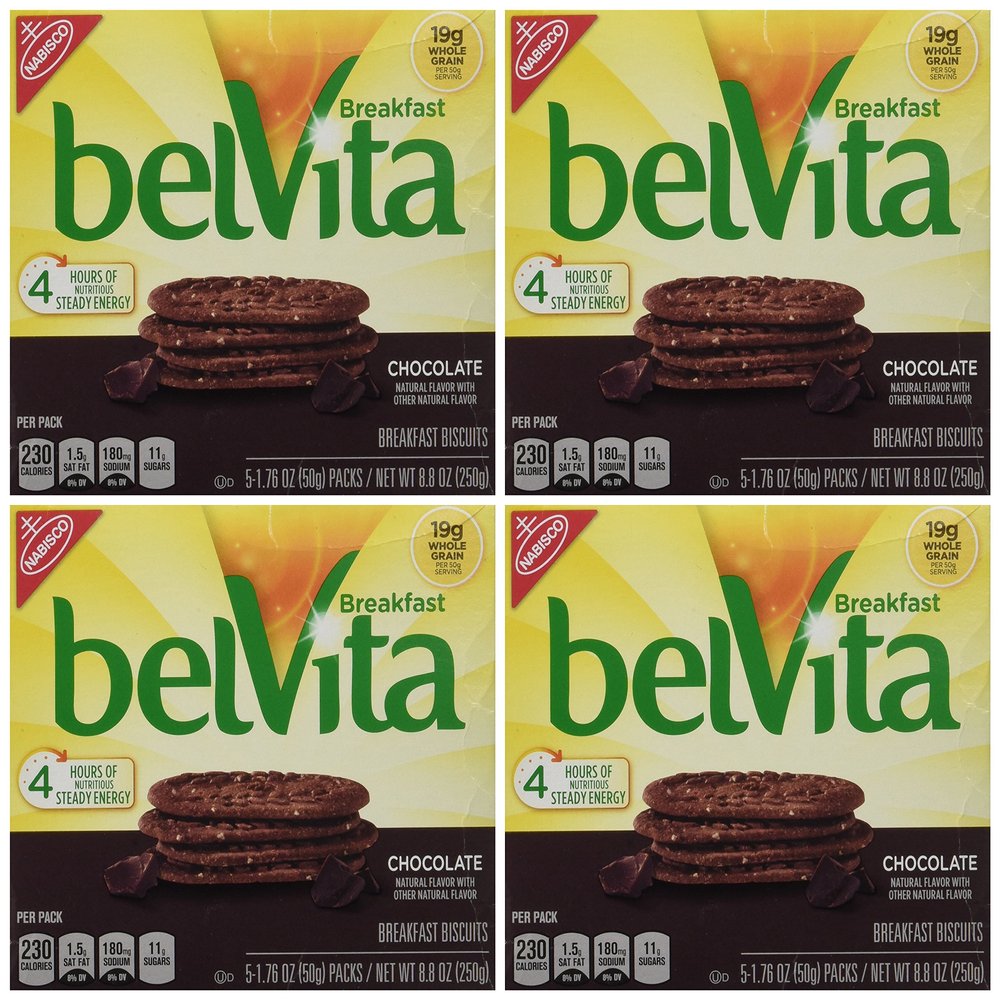 belVita Chocolate Breakfast Biscuits, 8.8 Ounce (Pack of 4)