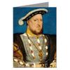 12 Vintage Notecards Set, portrait of Henry VIII, Famous for his six marriages, and separation of the Church of England from the Holy Roman Catholic Church view 1
