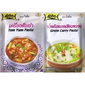 5 Pack Special! 3x(tom Yum Soup Paste 30g) and 2x(thai Green Curry Paste 50g) Amazing of Thailand