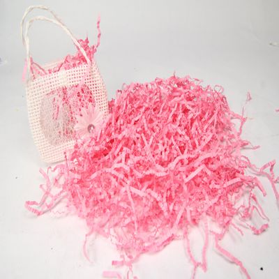 AmoreCreations - 7 Ounce Paper Shred Crinkle and Filler Paper Gift Wrap Supply (Pink)