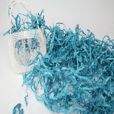 AmoreCreations - 7 Ounce Paper Shred Crinkle and Filler Paper Gift Wrap Supply (Turquoise)