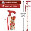 Switch Sticks Walking Cane for Men or Women, Foldable and Adjustable from 32-37 Inches, FSA and HSA Eligible, Poppies view 4
