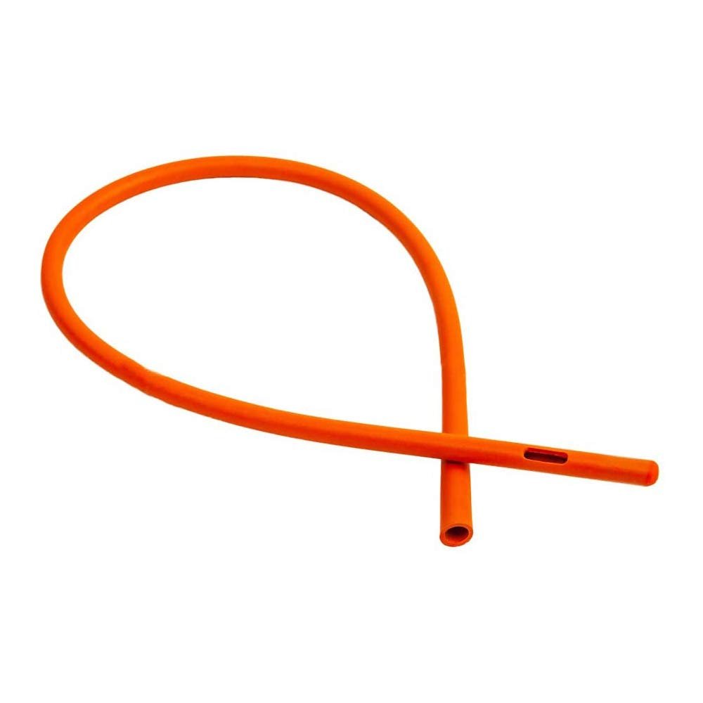 HealthAndYoga Enema Rubber Colon Tube - Closed End (20 x 32 FR) - Long Red Latex Hose for Higher Deeper Gut Cleanse  Compatible Replaceable Supplies - Coffee Enema & Gersons Therapy (Pack of 1)