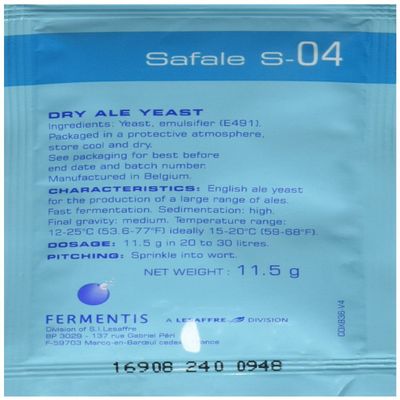 Fermentis S-04x3 Safale S-04 Multicolor (3 ct.11.5 g Packs)