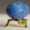 19mm Natural Afghanistan Lapis Lazuli Sphere Lapidary with Gold Tone Stand view 1