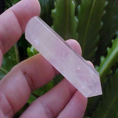 B5814 Gemqz Rosequartz Massage Wand Healing Inclusions !!