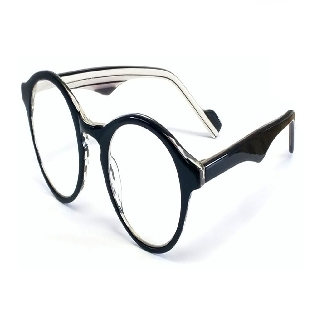 Calabria 850 Round Designer Reading Glasses w/Hard Case +2.50