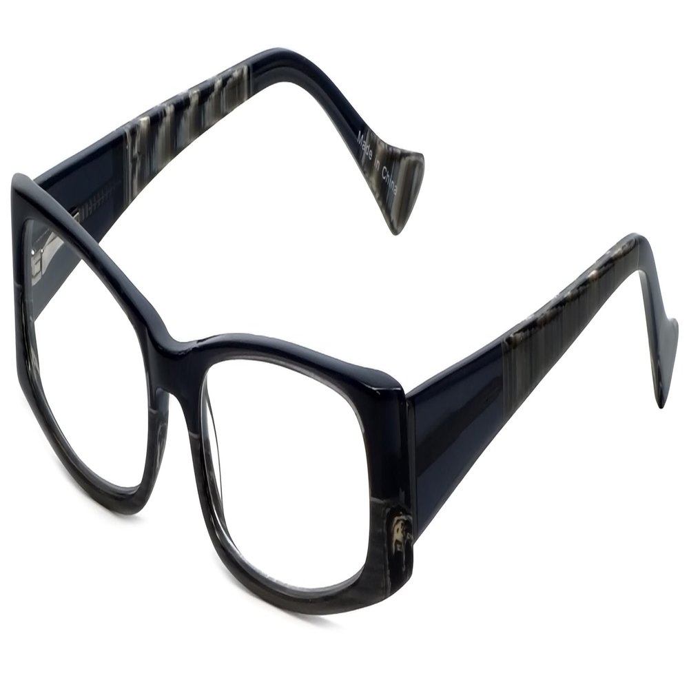 Calabria 851 Designer Reading Glasses +6.00 Black Olive Green Women's Trendy Fashion Readers Stylish Eyeglasses w/Hard Case