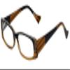 Calabria 851 Designer Reading Glasses +1.00 Honey Brown Pearl Women's Trendy Fashion Readers Stylish Eyeglasses w/Hard Case view 1