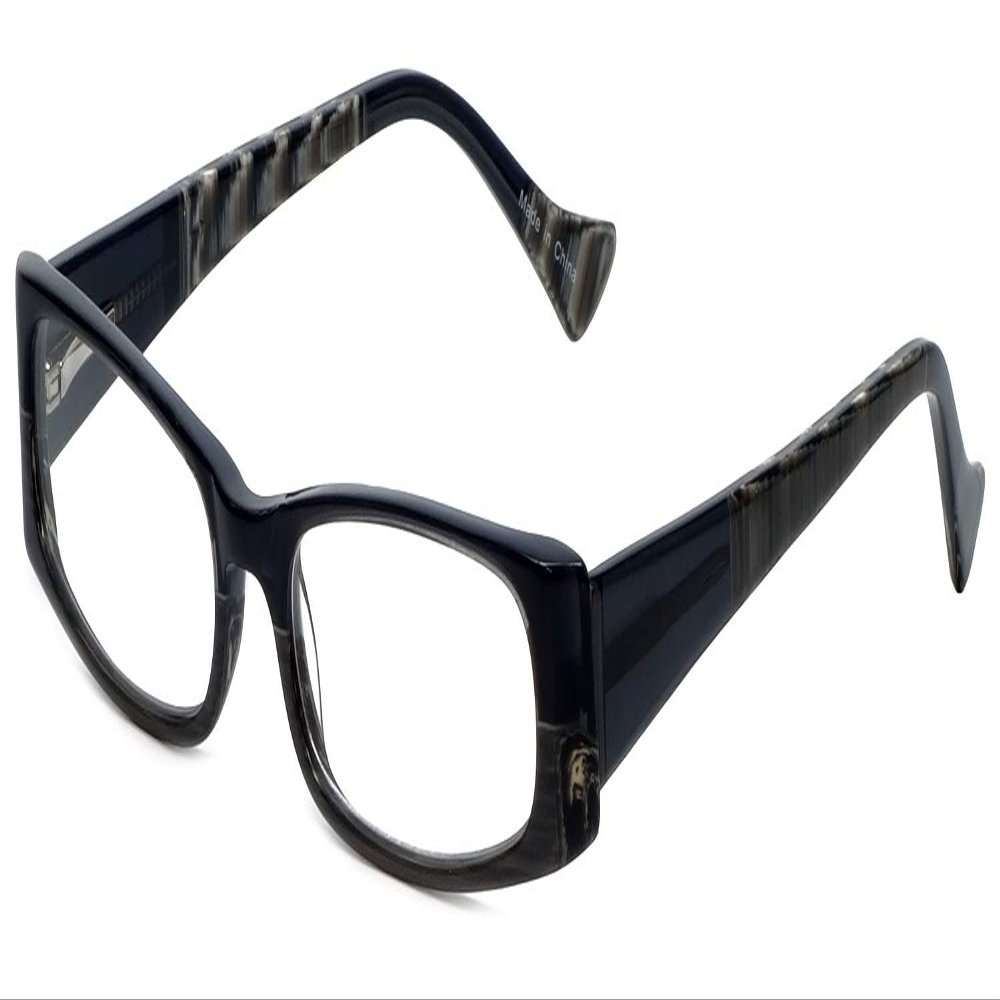 Calabria 851 Designer Reading Glasses +1.00 Black Olive Green Women's Trendy Fashion Readers Stylish Eyeglasses w/Hard Case