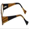 Calabria 851 Designer Reading Glasses +3.50 Honey Brown Pearl Women's Trendy Fashion Readers Stylish Eyeglasses w/Hard Case view 3