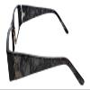 Calabria 852 Designer Reading Glasses w/Hard Case in Granite Grey +1.25 view 2
