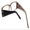 Calabria 852 Designer Reading Glasses w/Hard Case in Black Stripe +2.25 view 4