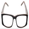 Calabria 852 Designer Reading Glasses w/Hard Case in Black Stripe +5.00 view 3