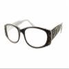 Calabria 854 Designer Reading Glasses w/Hard Case in Ebony Black +1.75 view 1
