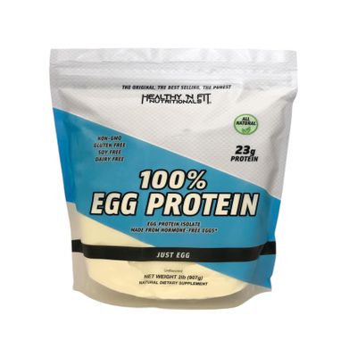 Healthy 'N Fit - 100% Egg Protein (unflavored) Natural, 2 lb Bag. Just Egg Instant Dried Whites: Great for Baking and Mixing.