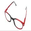 Calabria 833 Dazzle Crystal Bling Reading Glasses +1.00 Black Red Cabernet Women Trendy Cute Single Power Reader Hard Case view 1