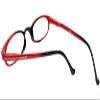 Calabria 833 Dazzle Crystal Bling Reading Glasses +1.00 Black Red Cabernet Women Trendy Cute Single Power Reader Hard Case view 4