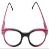 Calabria 833 Dazzles Crystal Bling Reading Glasses +2.00 Violet Purple Black Women Readers Eyeglasses w/Hard Case view 3