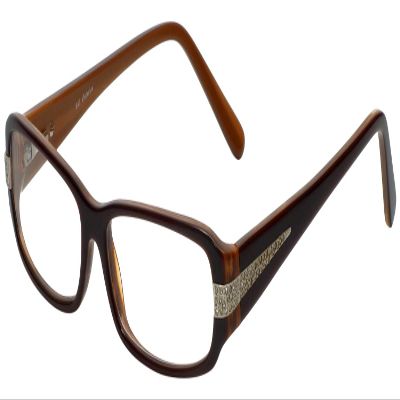 Calabria 847 Dazzles Reading Glasses w/Hard Case in Nutmeg Brown +5.00