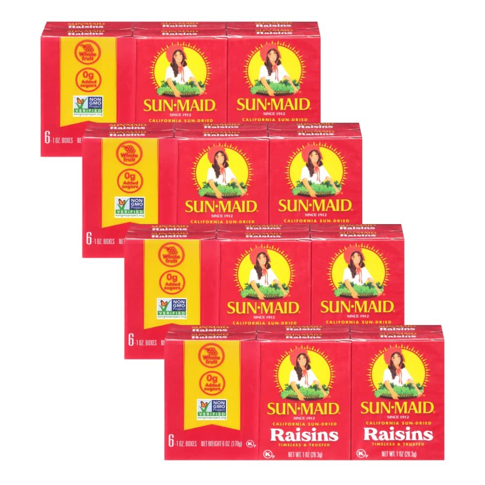 Sun Maid Natural California Raisins 6 ct (Pack of 24)