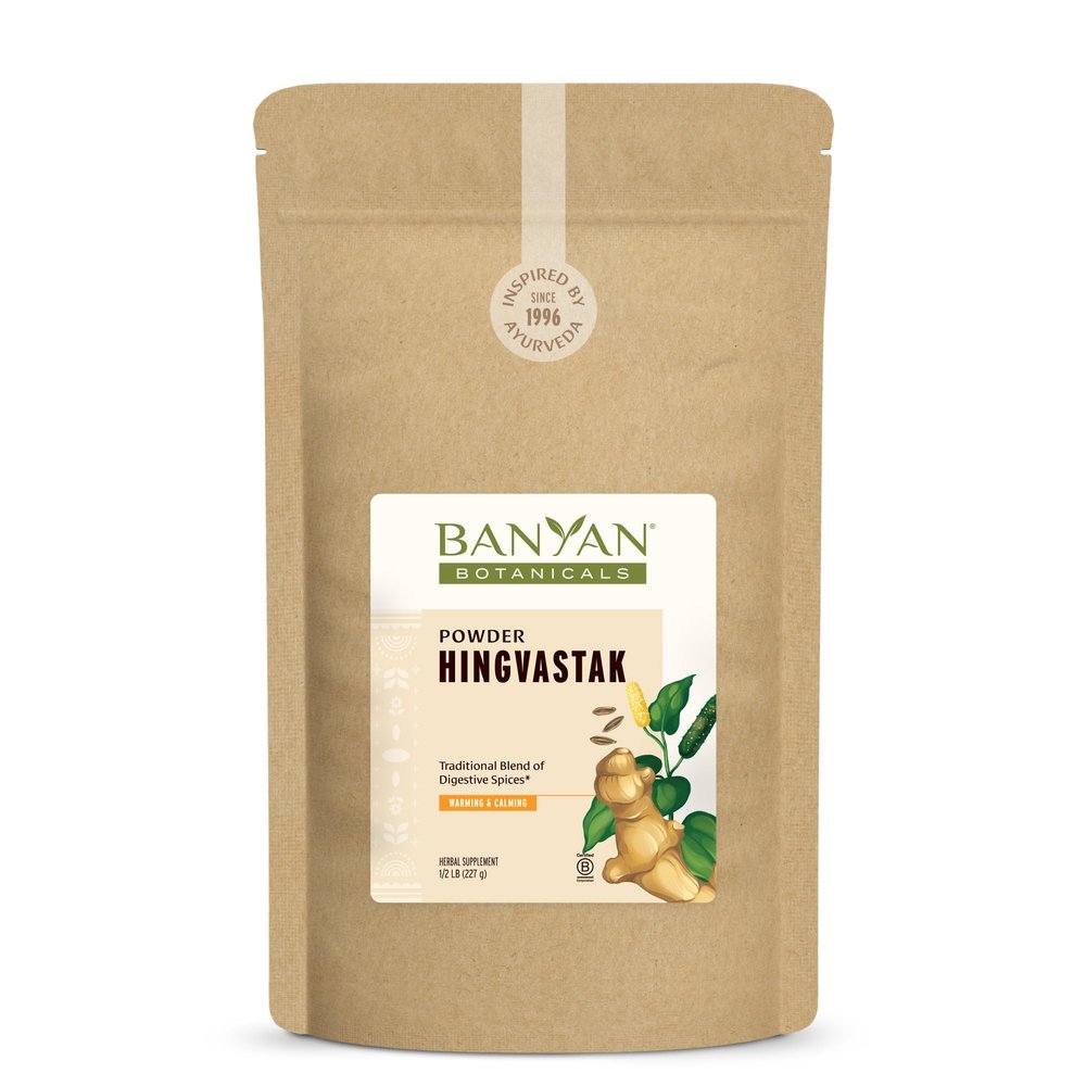 Banyan Botanicals Hingvastak Powder  Ayurvedic Herbal Blend for Healthy Digestion & Bloating Relief*   lb  with Asafoetida  Gluten Free, Non-GMO, Sustainably Sourced