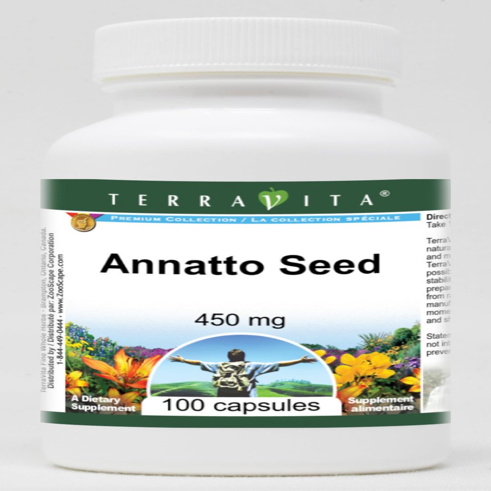 Annatto Seed - 450 mg (100 Capsules, ZIN: 514547)