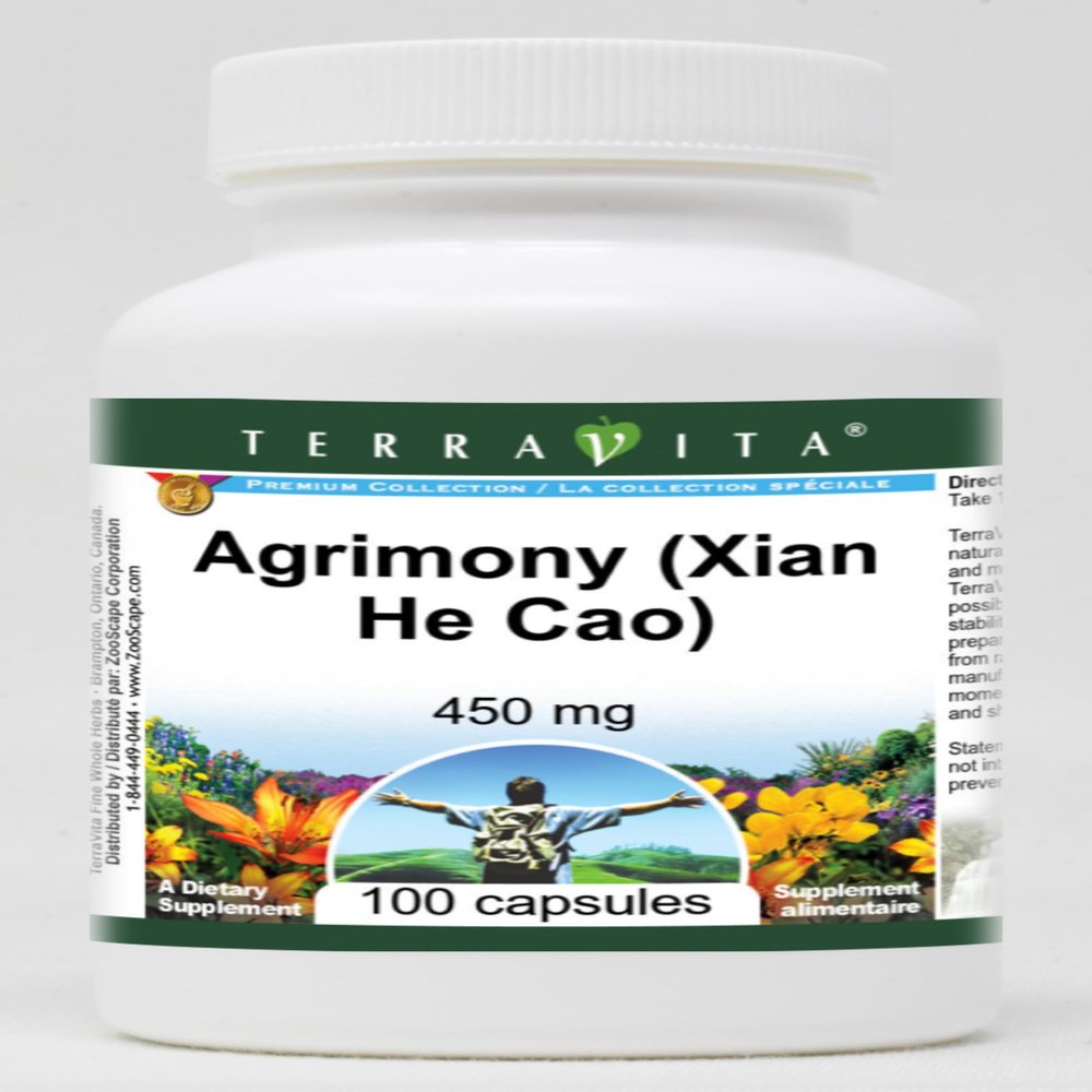 Agrimony (Xian He Cao) - 450 mg (100 Capsules, ZIN: 510942)