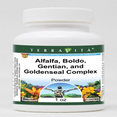 Alfalfa, Boldo, Gentian, and Goldenseal Complex Powder (1 oz, ZIN: 512004)