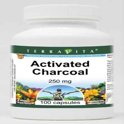 Activated Charcoal - 250 mg (100 Capsules, ZIN: 513869)