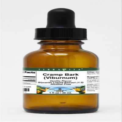 Cramp Bark (Viburnum) Glycerite Liquid Extract (1:5) - Vanilla Flavored (1 oz, ZIN: 513288)