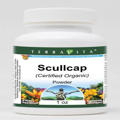 Scullcap (Certified Organic) Powder (1 oz, ZIN: 518721)