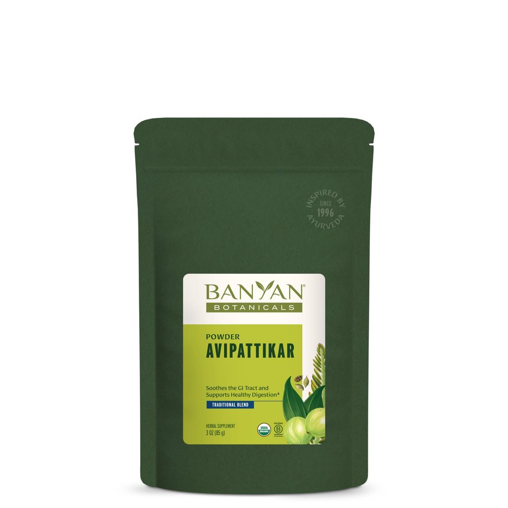 Banyan Botanicals Organic Avipattikar Powder - Spice Jar - with Cardamom, Vidanga, Ginger - Traditional Ayurvedic Formula to Soothe The Digestive Tract*- Non-GMO Sustainably Sourced No Additives